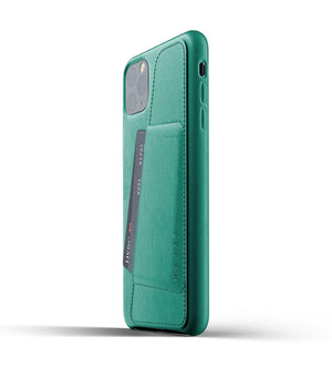  Mujjo Full Leather Wallet Case for iPhone 11 Pro Max, Alpine Green 