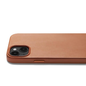 Mujjo Full Leather Case for iPhone 14 Plus, Tan 