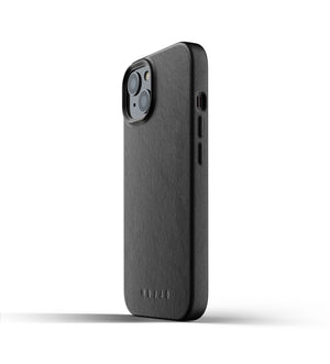  Mujjo Full Leather Case for iPhone 13, Black 